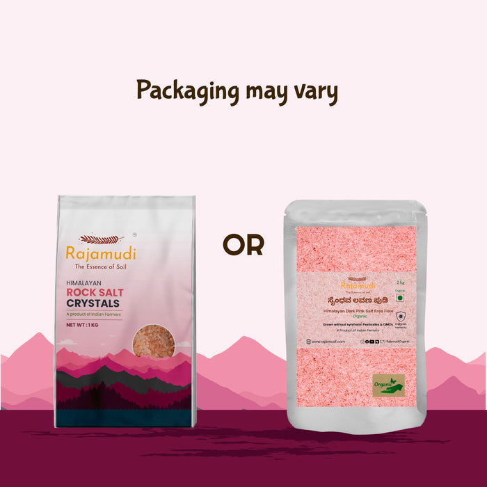 Himalayan Rock Salt – Free Flow Sendha Namak | Rajamudi Organics